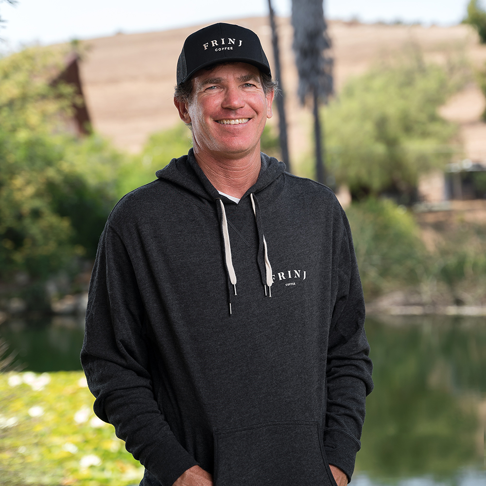 Frinj terry hooded pullover