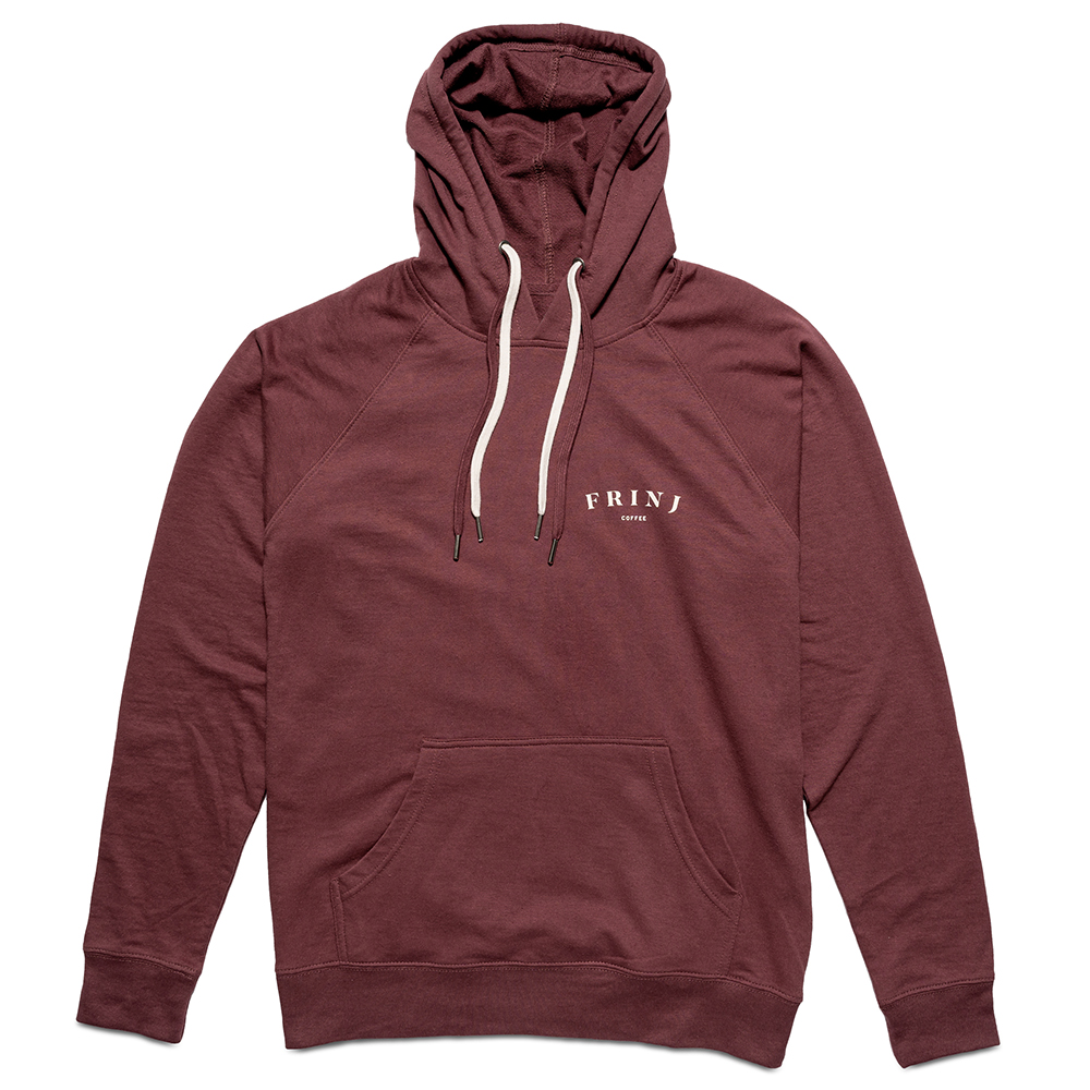 Frinj terry hooded pullover