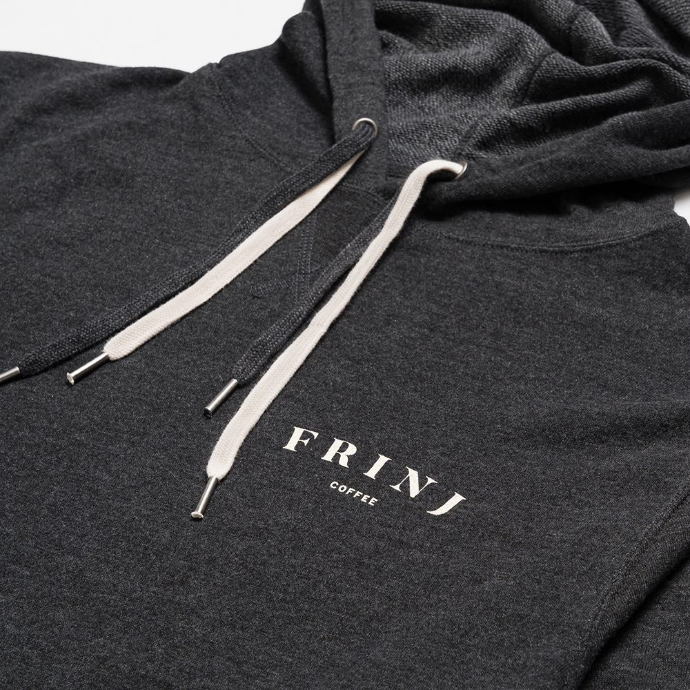 Frinj terry hooded pullover